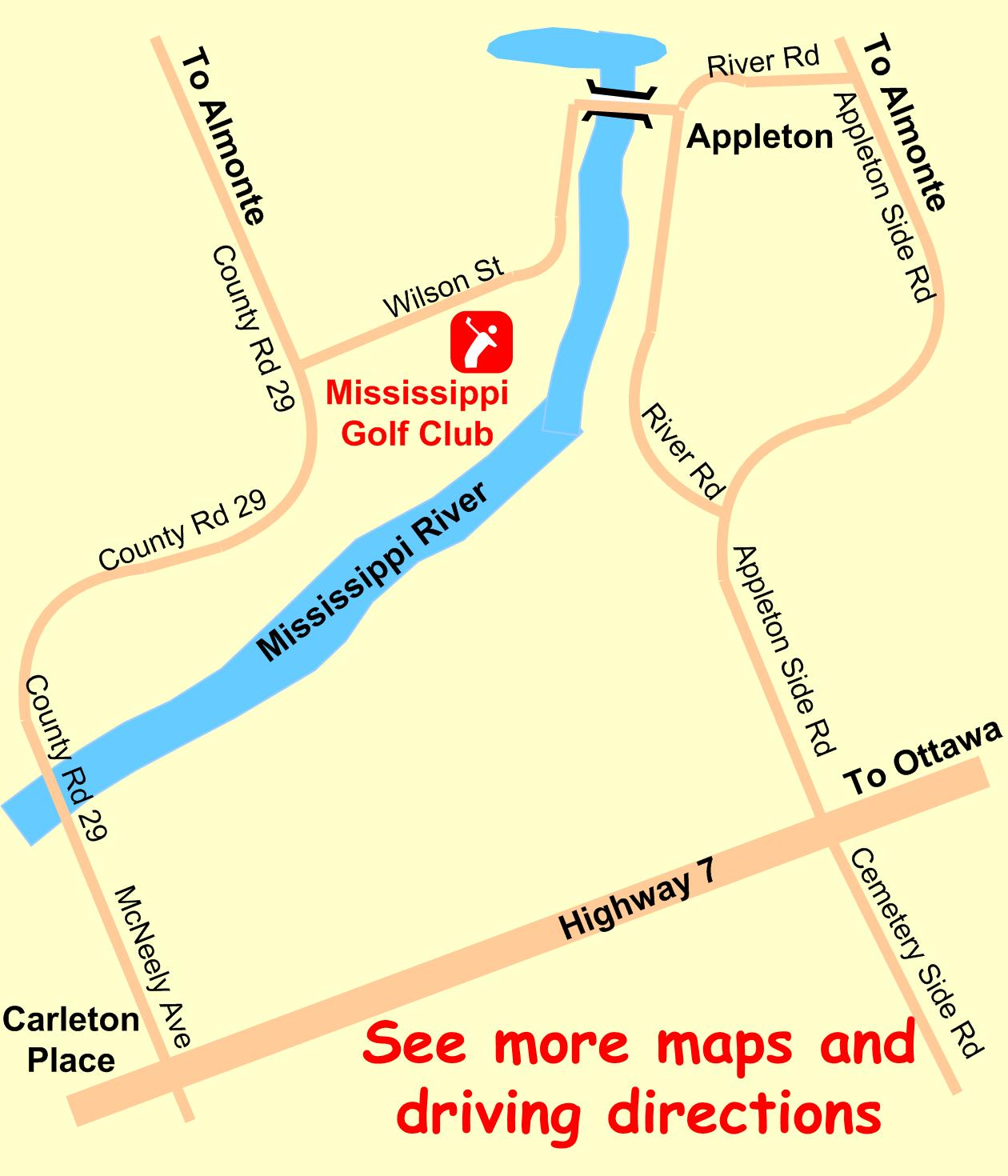 Mississippi Golf Map 01/2022